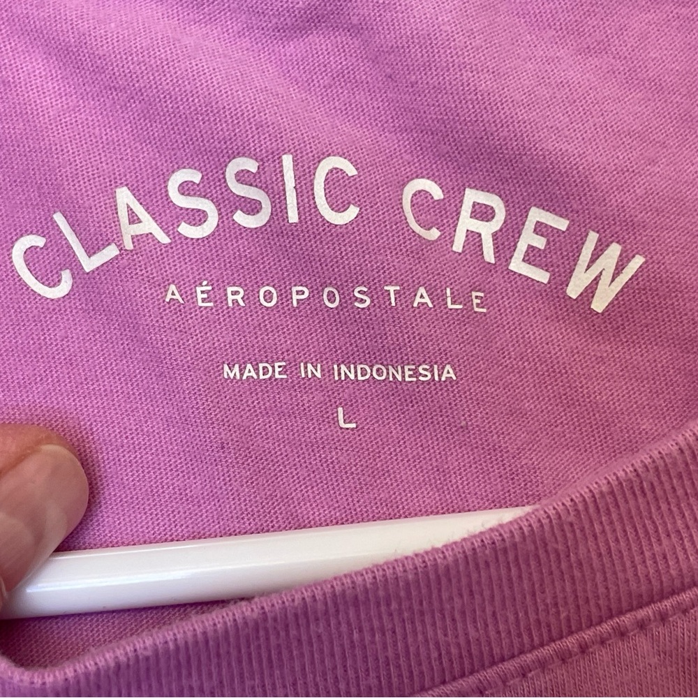 Aeropostale Women’s Aero Graphic Purple Tee Size‎ L - Picture 4 of 9